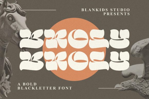 Broly: A Bold Blackletter Font for Handmade Creators