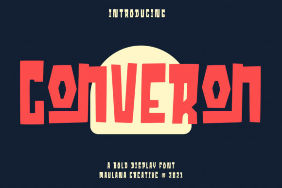 Converon Cubical: A Stylish Display Font for Digital Design