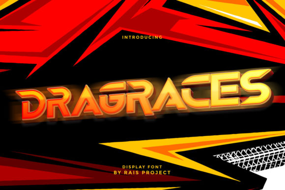 Dragraces: A Bold Display Font for Editorial Design