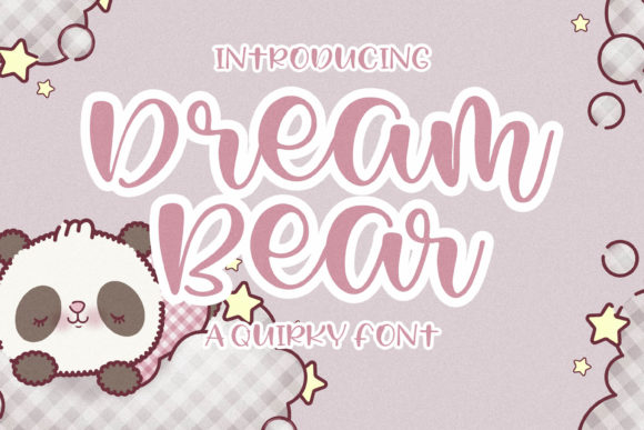 Dream Bear: A Display Font for Digital Branding and Web Design