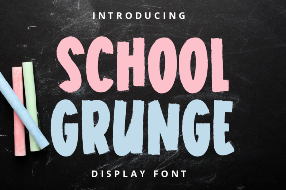 Font That Speaks Volumes: School Grunge for Business Branding