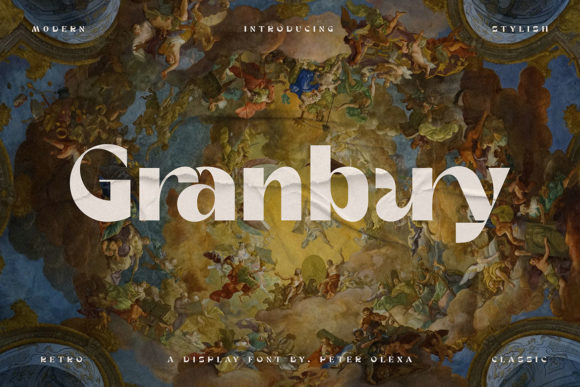 Granbury: The Bold Display Font for Creative Crafters