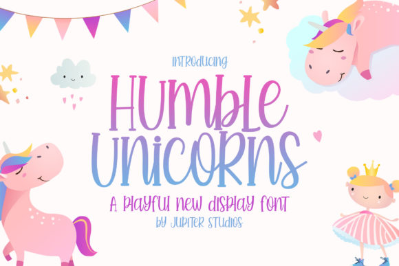 Humble Unicorns: A Playful Display Font for Digital Design