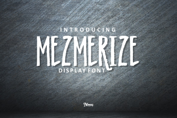 Mezmerize: A Grungy Font for Bold Editorial Statements