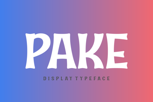 Pake: A Bold Display Font for Crafters and Product Creators