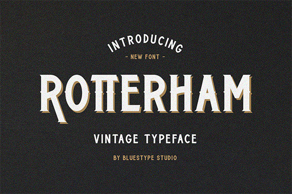 Rotterham: A Bold Display Font for Editorial Design