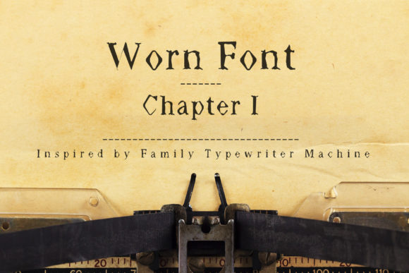 Worn: A Font for Dark Elegance and Digital Depth